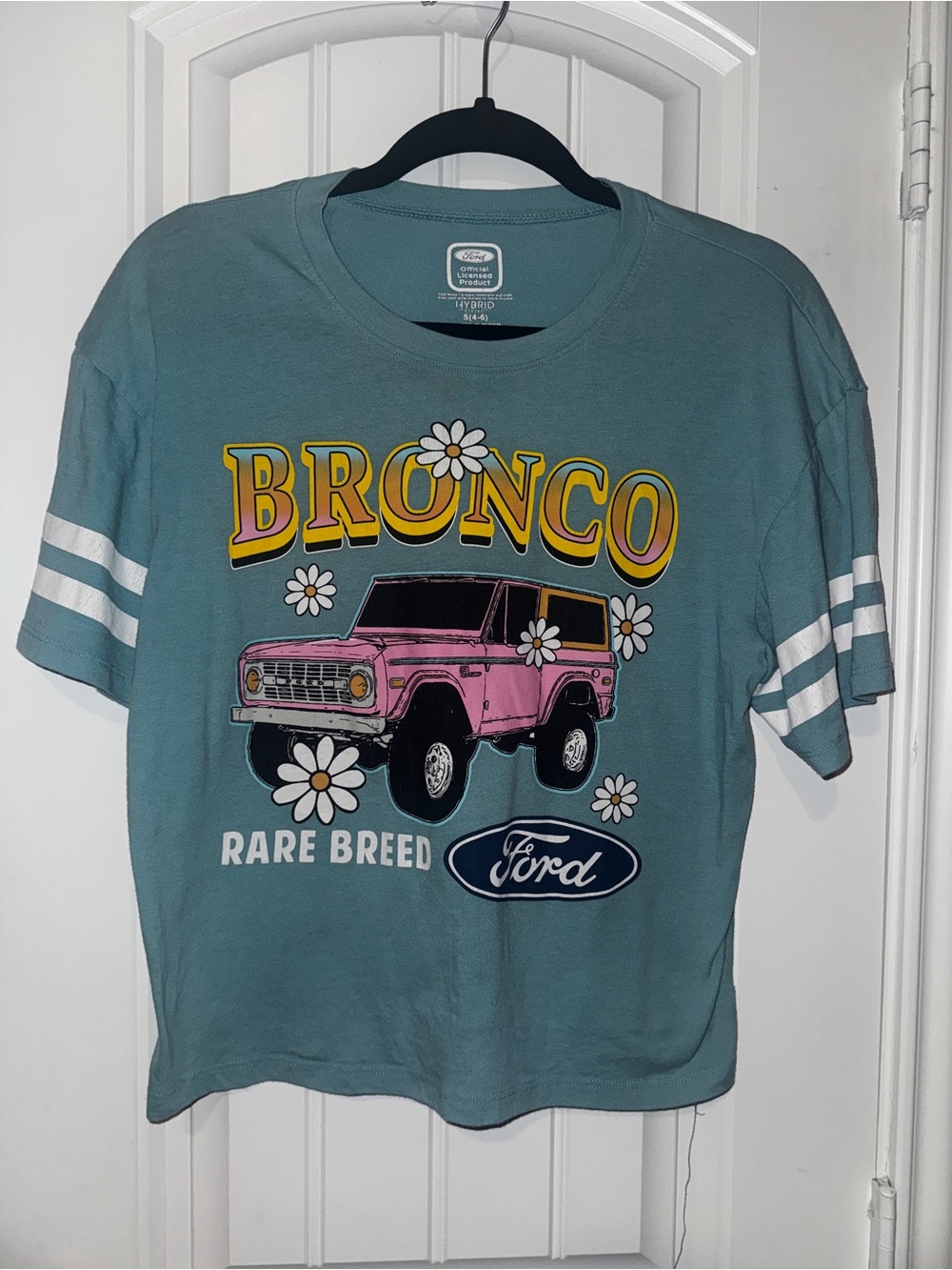 ' Teal Bronco Graphic Tee - Pink Truck